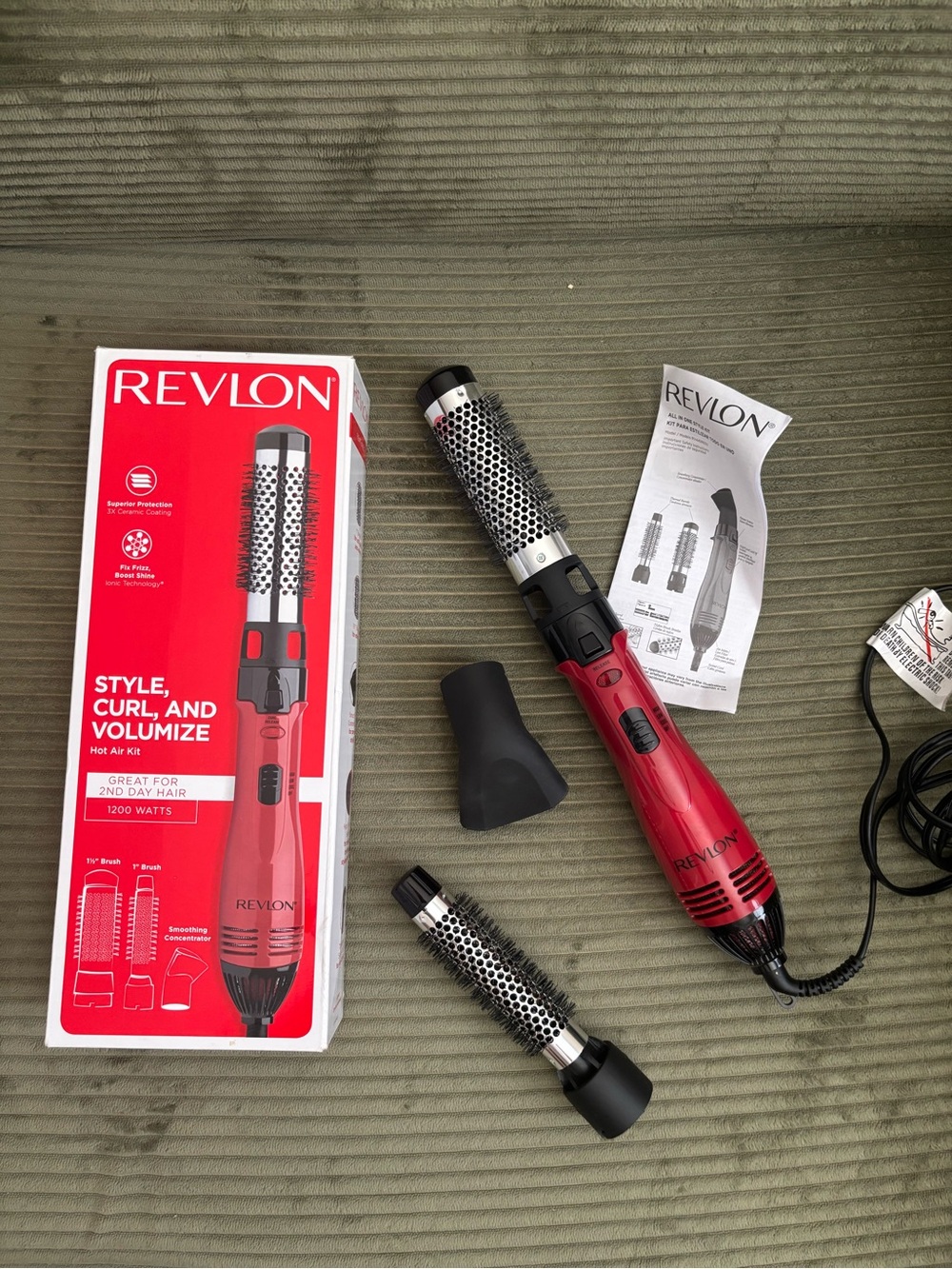 Revlon Red and Black Hot Air Brush Styler